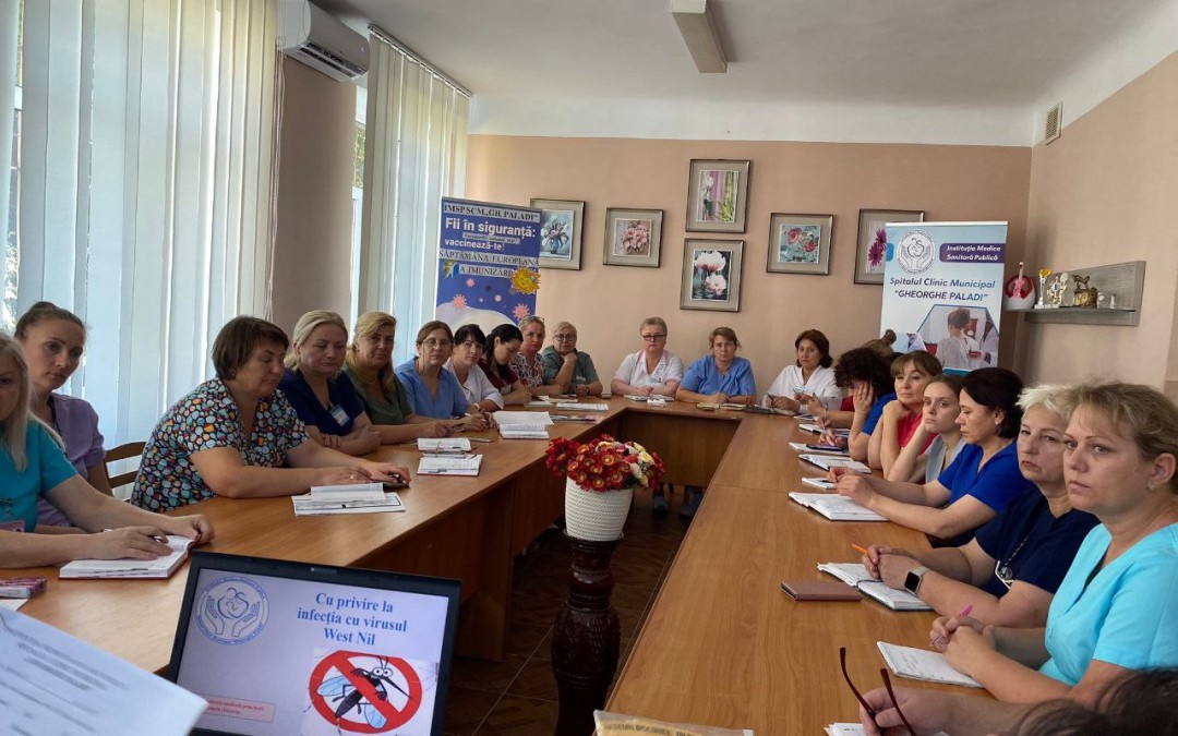 Seminar despre infecția cu virusul West Nil pentru personalul din cadrul IMSP Spitalul Clinic Municipal ”Gheorghe Paladi”